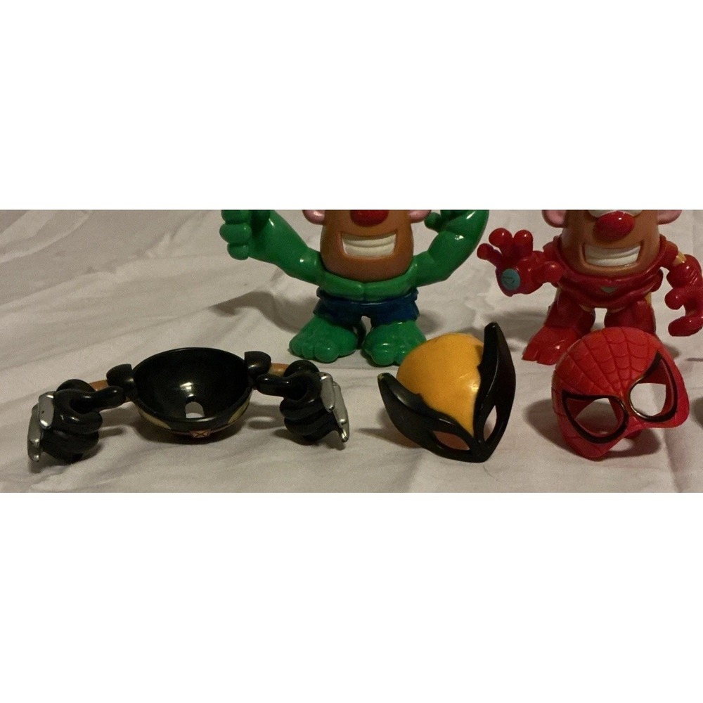 Lot of 3 Mini Mr Potato Head Marvel Mixable Mashable Heroes Incomplete - Picture 6 of 10